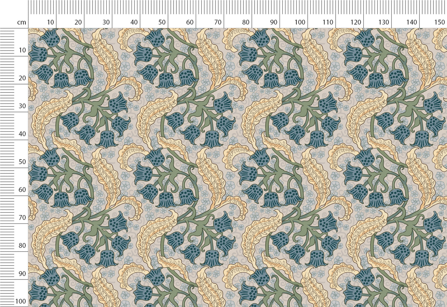 Vintage Linen By The Yard or Meter, Vintage Floral Ethnic Print Linen Fabric For Bedding, Curtains, Clothing, Pillow Covers & Upholstery