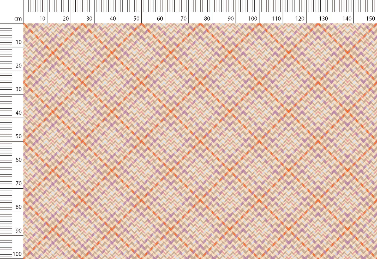 Retro Plaid Print Linen By The Yard or Meter, Retro Checkered Print Linen Fabric For Clothing, Bedding, Curtains & Upholstery