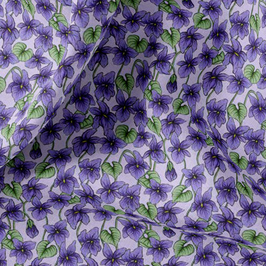 Vintage Floral Linen By The Yard or Meter, Vintage Botanical Flowers Print Linen Fabric For Clothing, Curtains & Upholstery