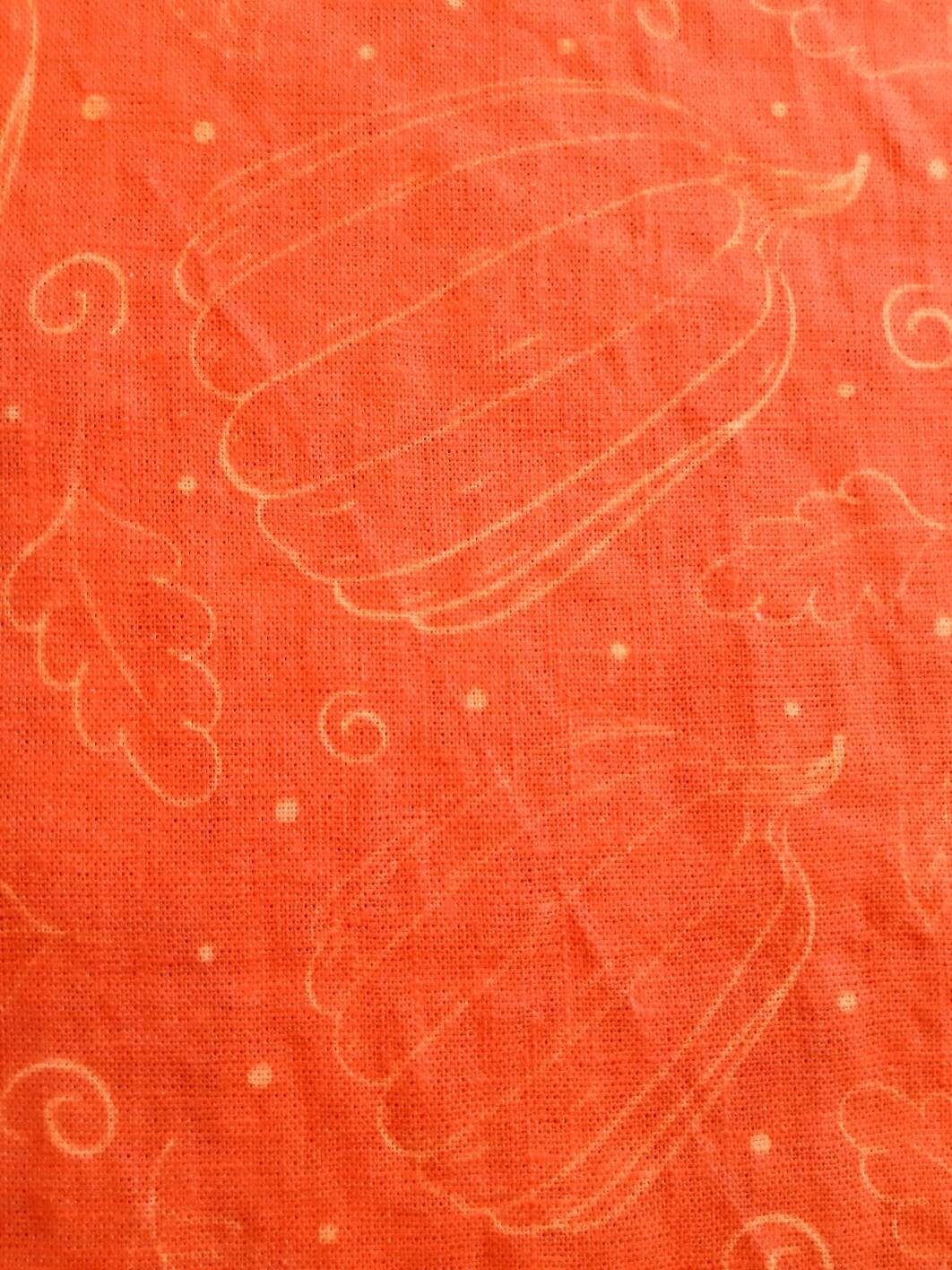 Halloween Linen Fabric By The Yard, Printed Linen Fabric By The Yard For Clothing & Home Textile - Width 148 cm/1.62yd