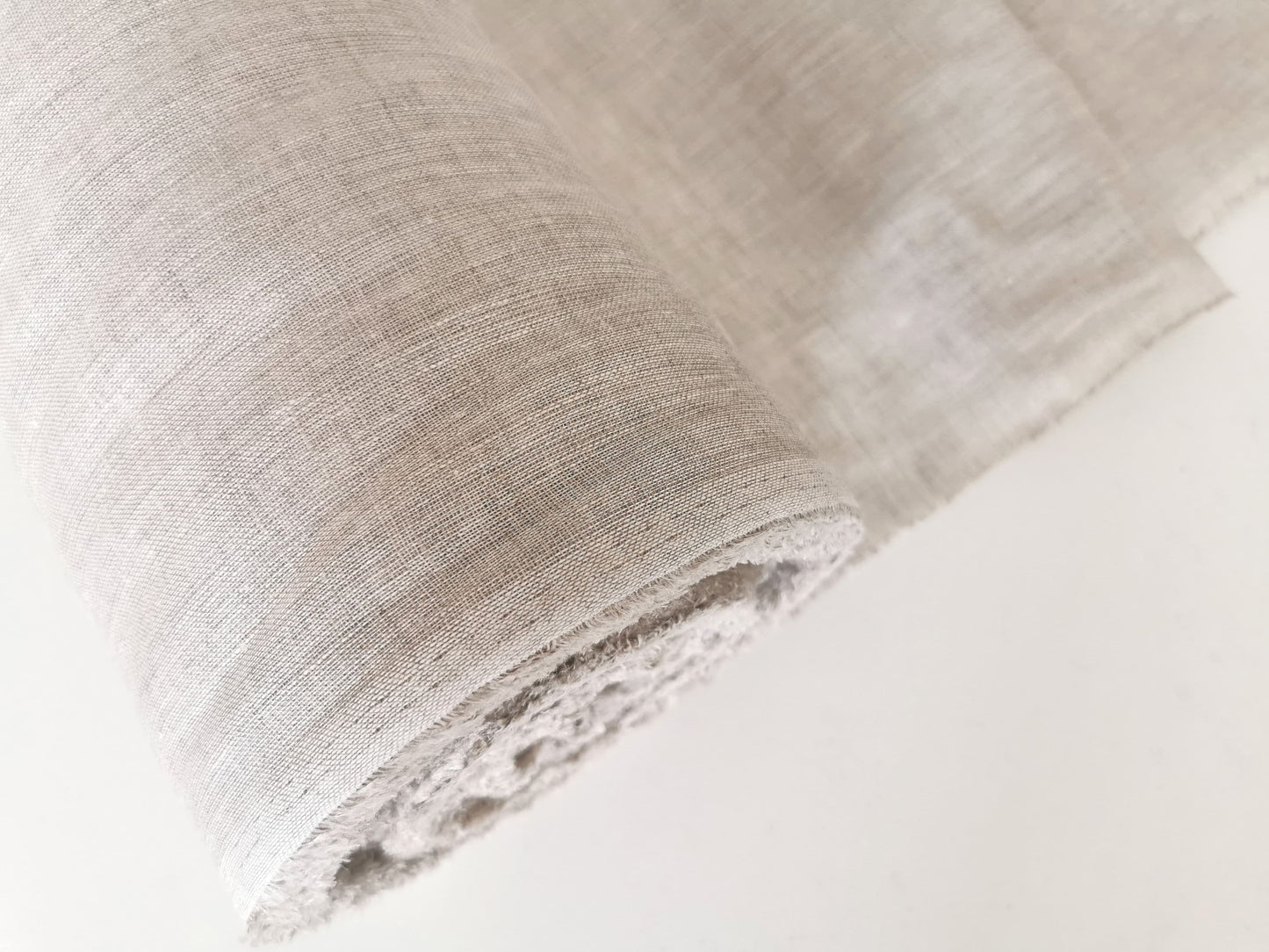 Natural undyed thin linen fabric 95 gsm, Fabric by the Yard or Meter, Gauze linen fabric for curtains, Sewing gift