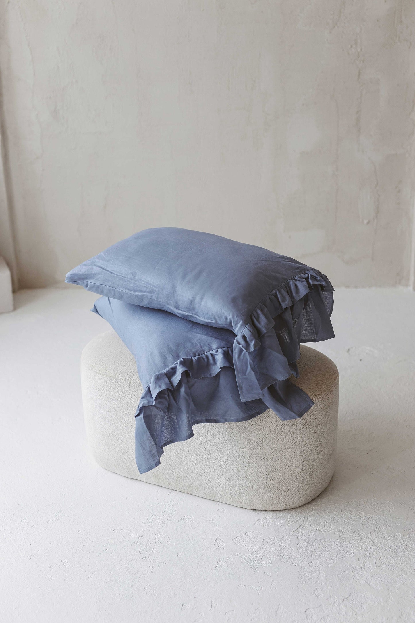 Luxury Linen Pillowcase with Ruffles