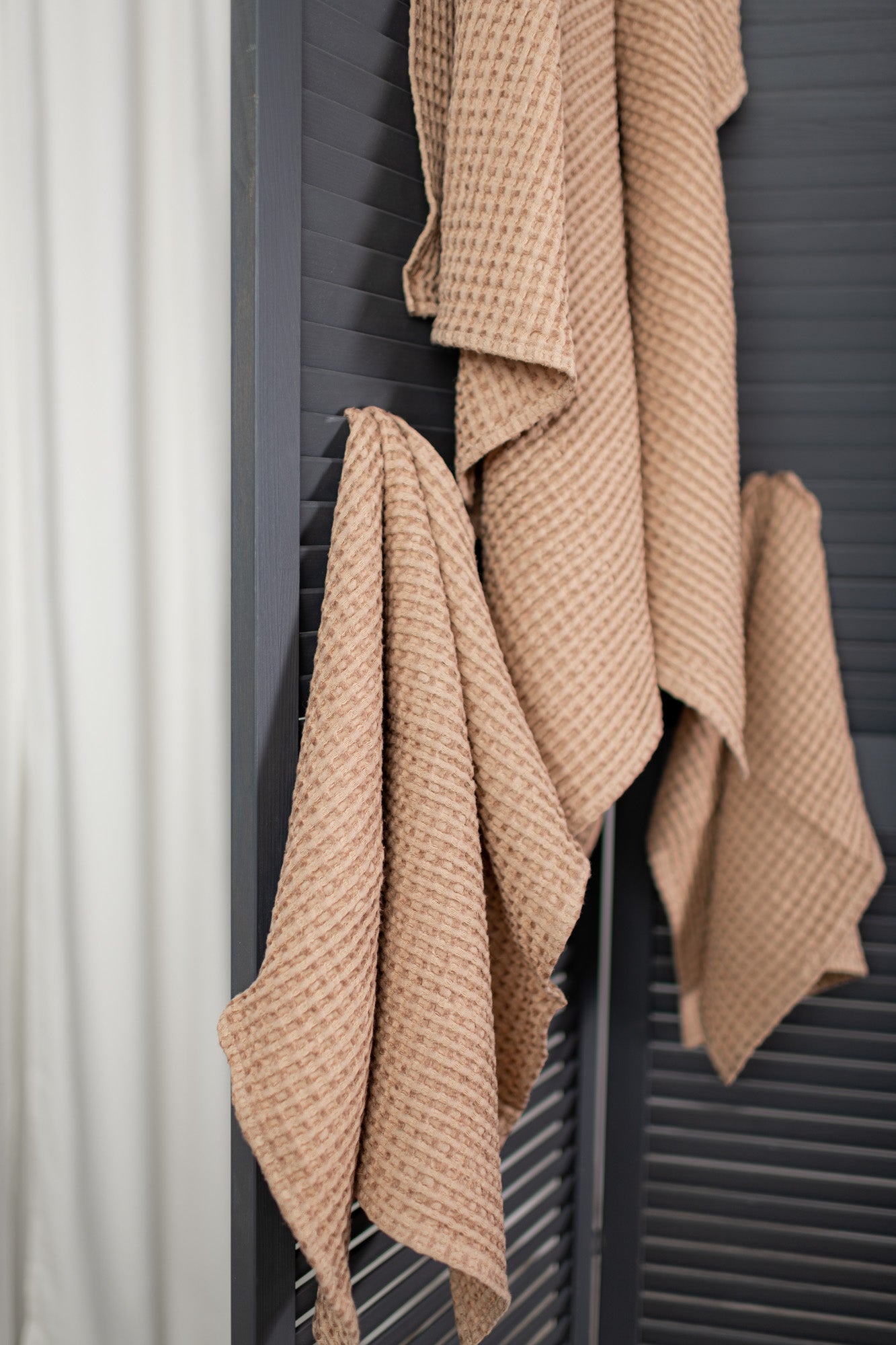 Kitchen Towels Waffle Linen & Cotton | Linen Duet | Handmade in USA