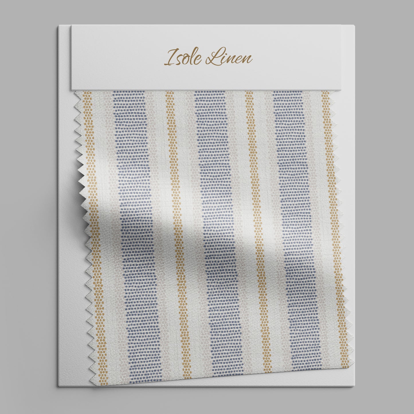 Provence Print Linen By The Yard or Meter, French Farmhouse Stripe Print Linen Fabric For Clothing, Bedding, Curtains & Upholstery