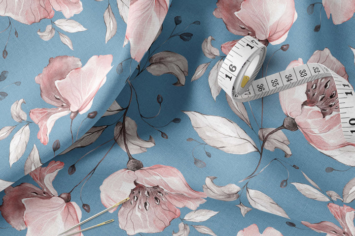 Printed Linen Fabric By The Yard Or Meter | Isole Linen
