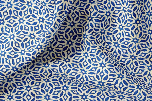 Printed Linen Fabric By The Yard Natural Stonewashed Linen Fabric For Clothing & Home Textile - Width 148 cm/1.62yd