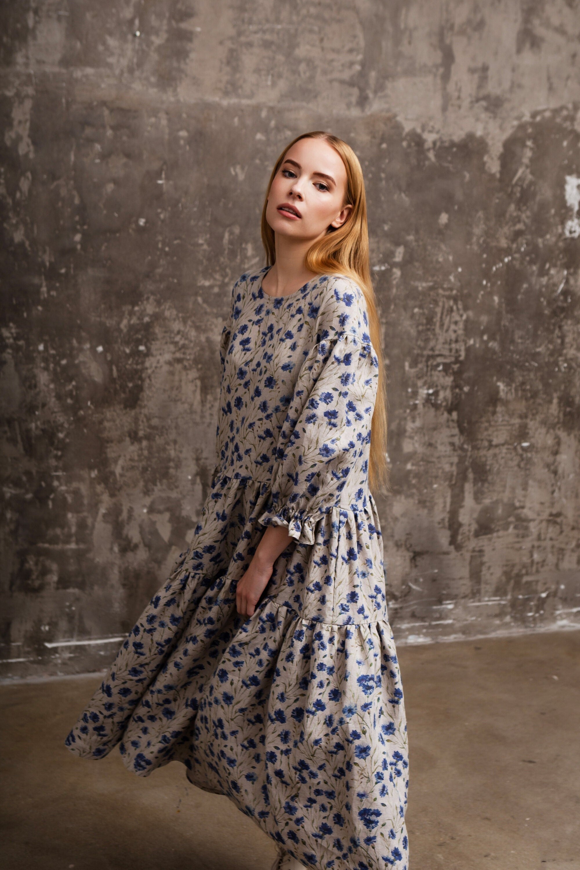 Linen Boho Dress Isole Linen