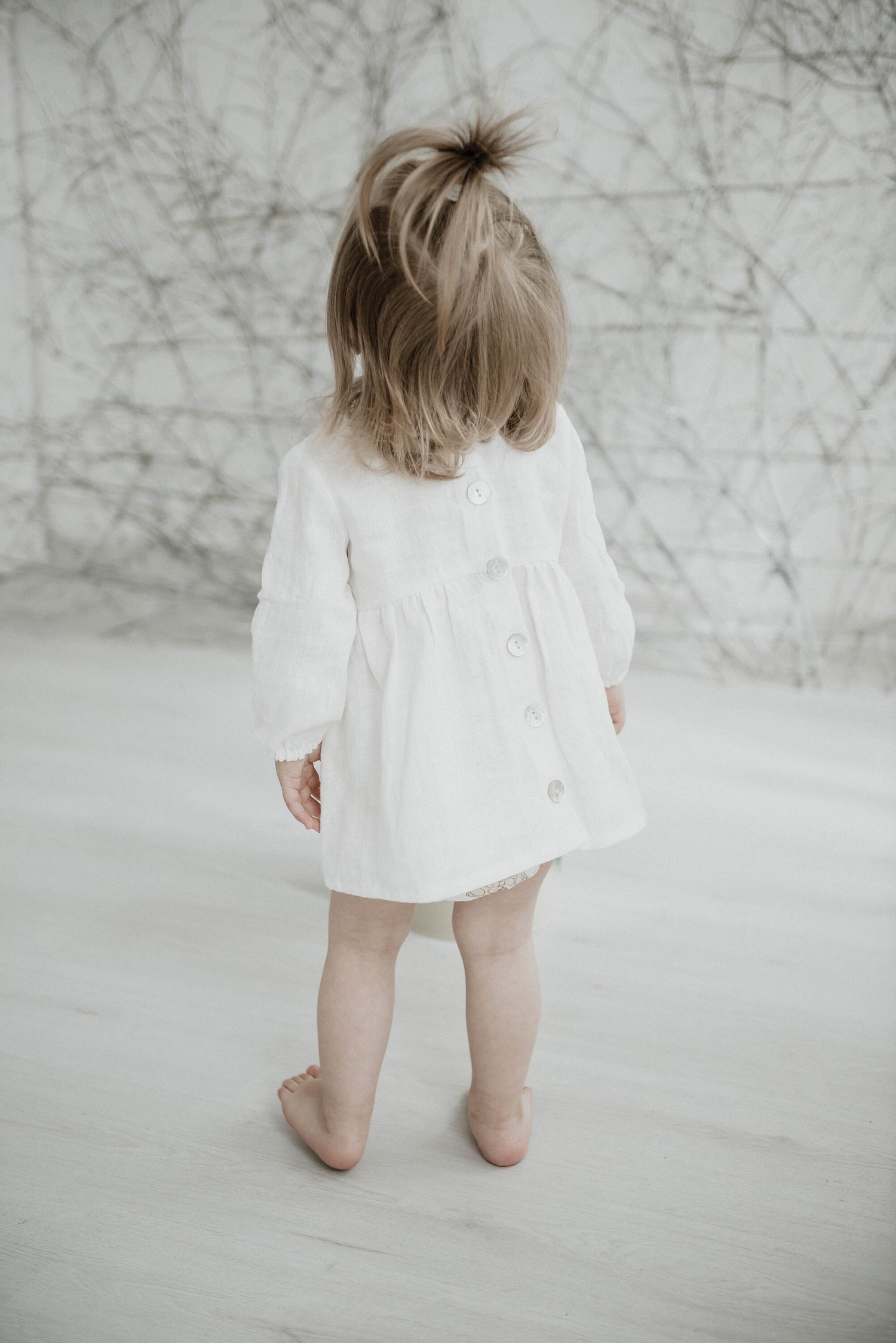 Flower Girl Dress 12M - 12Y Isole Linen Flower Girl Dress 12M - 12Y Isole Linen