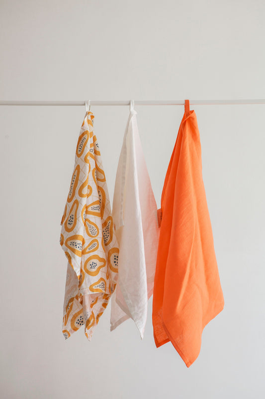Linen Tea Towels - 3 Pcs