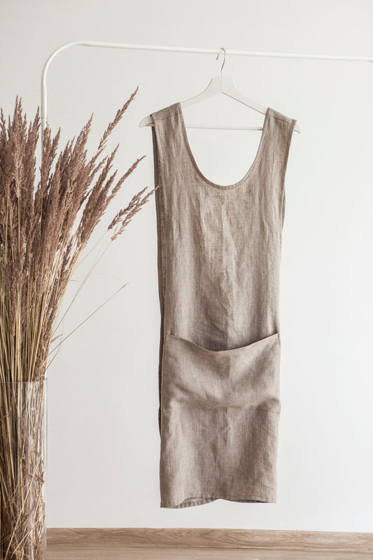 Natural Linen Apron