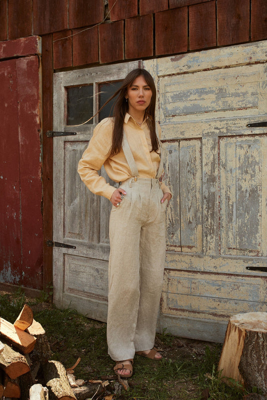 Retro Linen Trousers