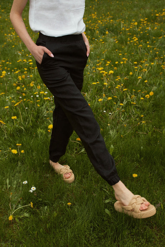 Linen Jogger Trousers