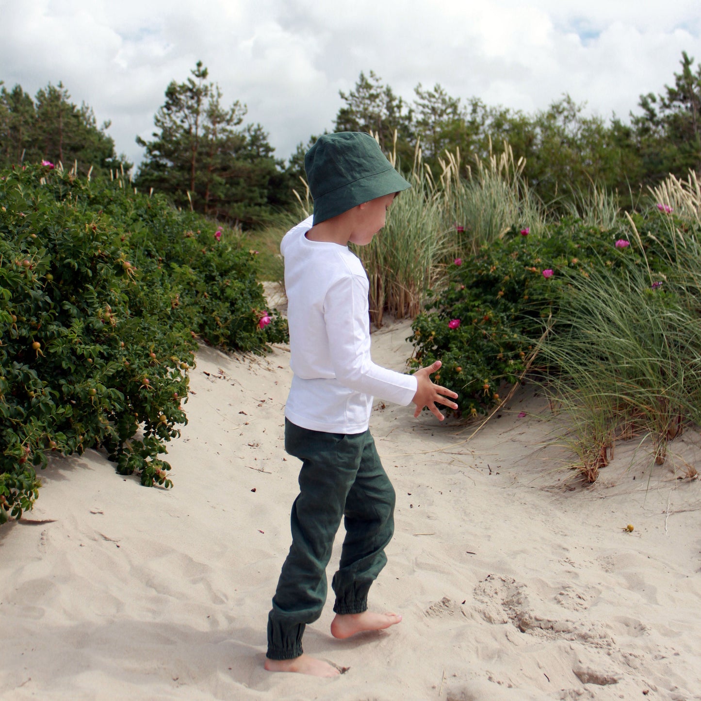 Unisex Linen Summer Hat for Kids