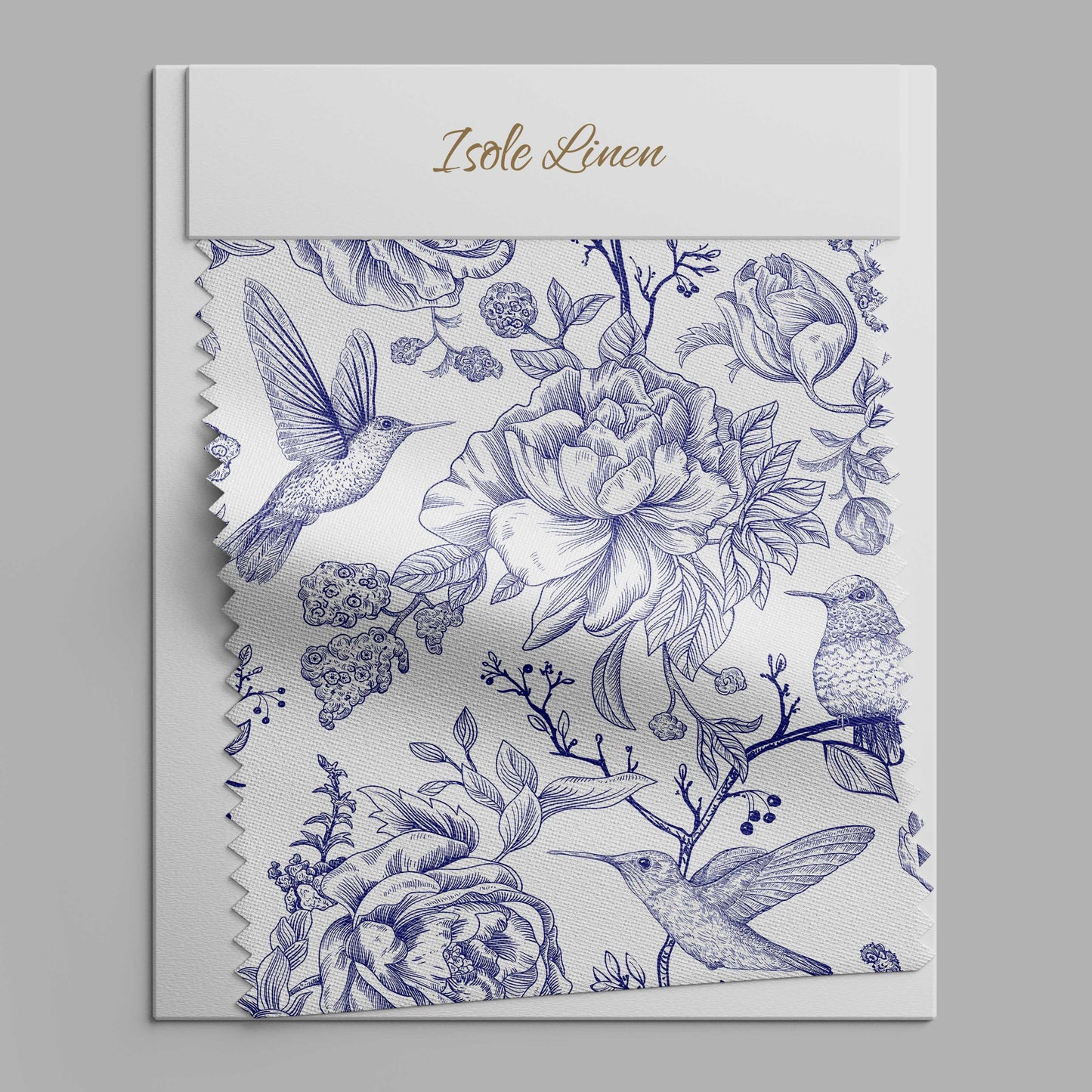 Vintage Linen By The Yard French Toile de Jouy Print Linen Fabric For ...