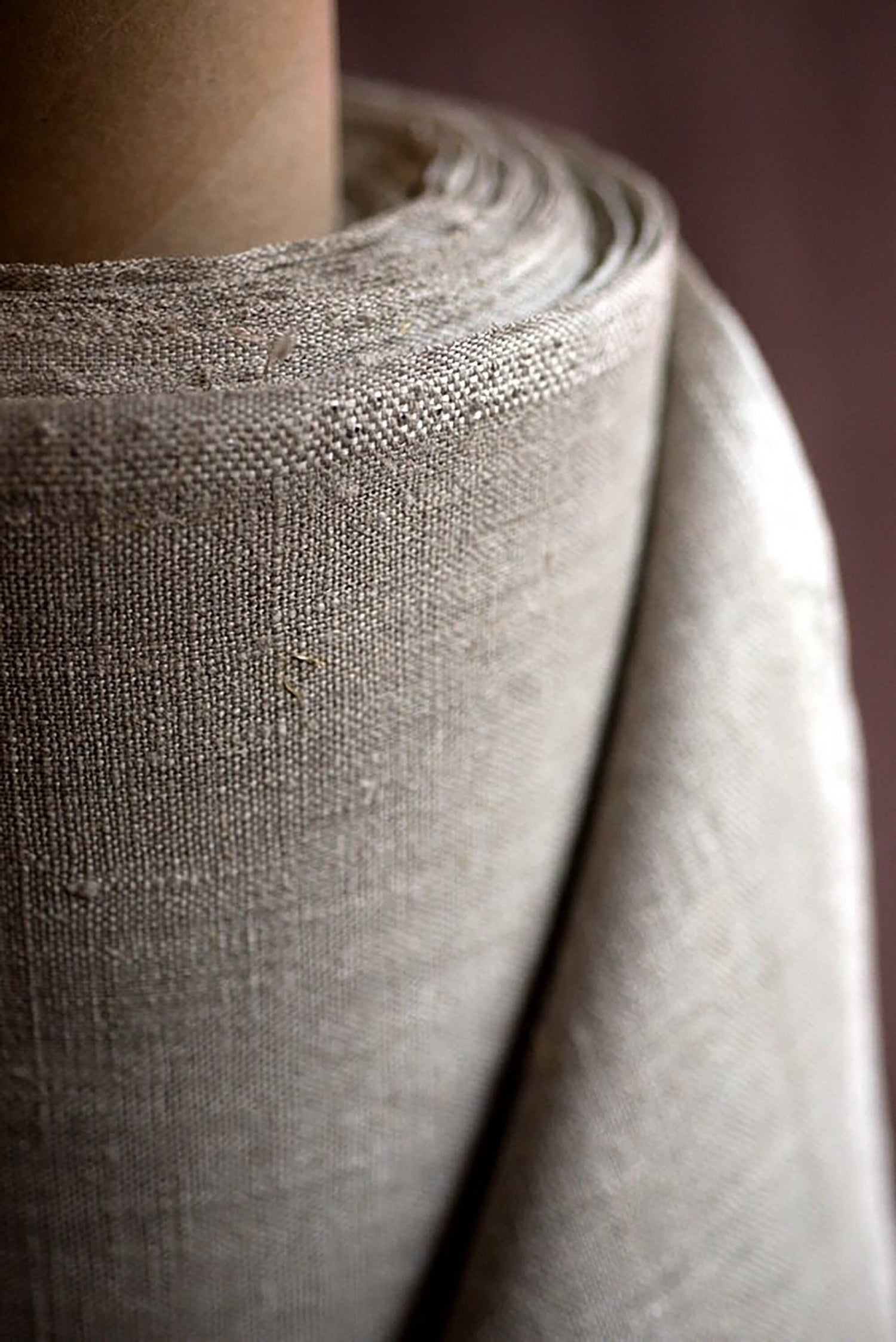 Undyed Linen Fabric, Natural Linen Fabric by the Meter or Yard
