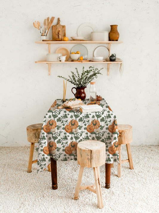 Vintage Halloween Tablecloth.