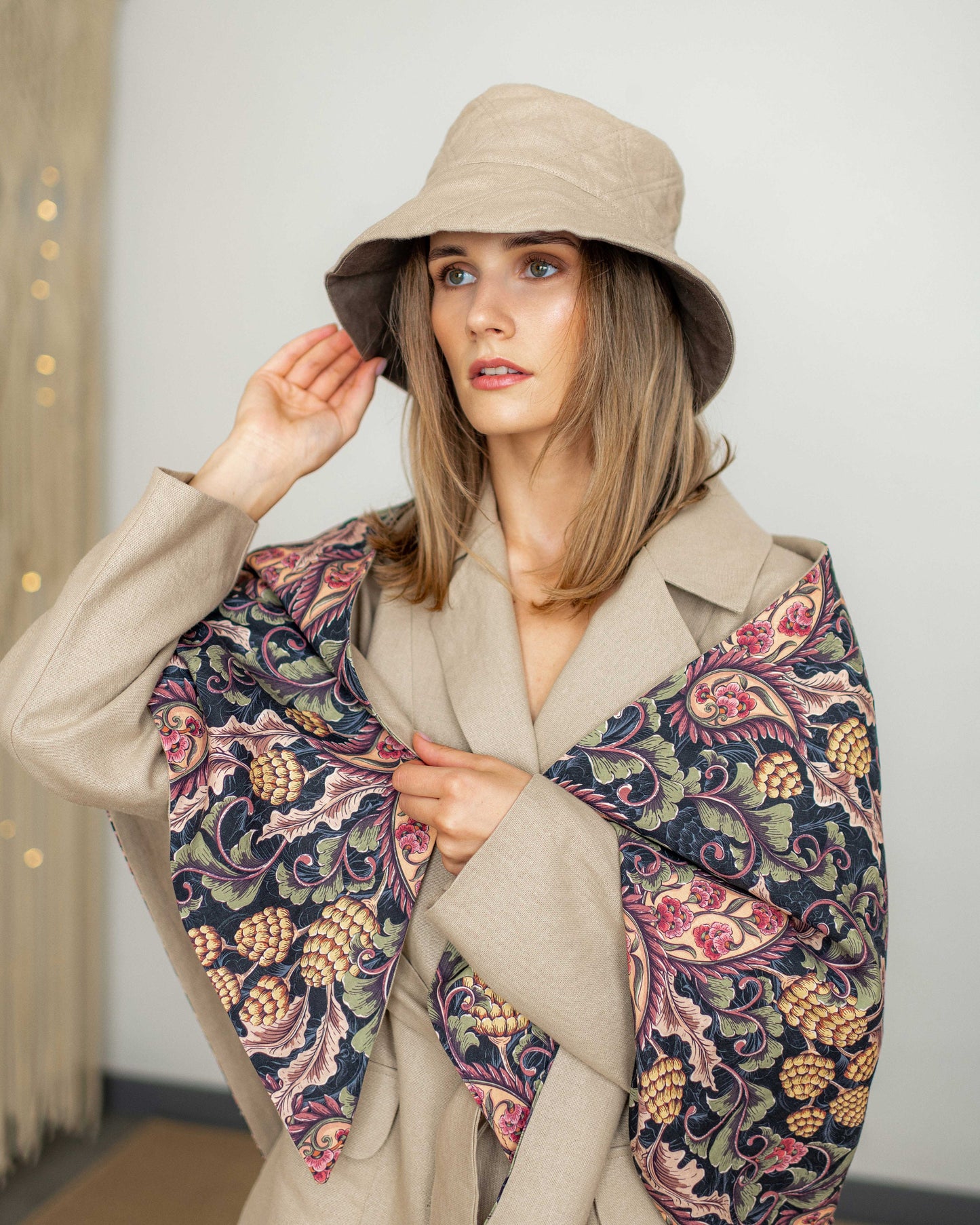 Fall Winter Linen Hat