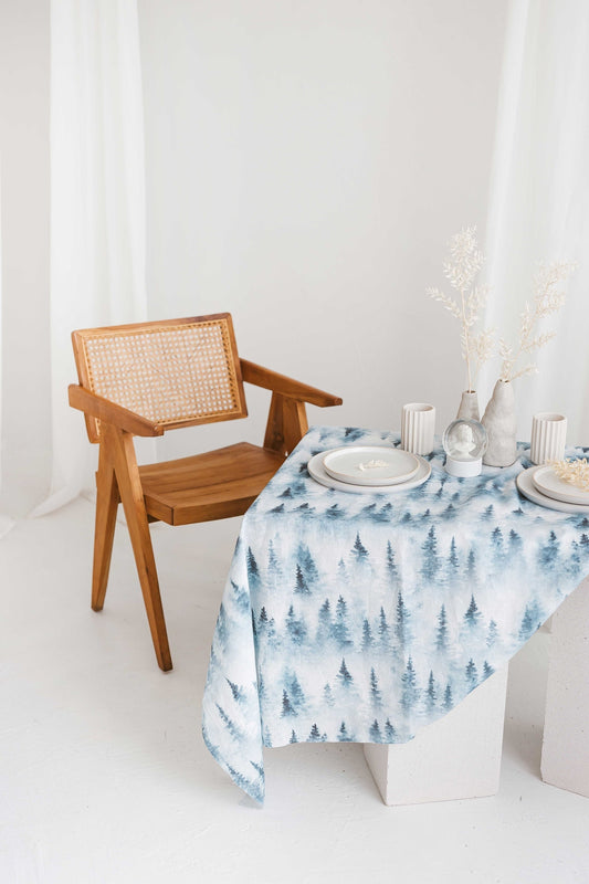 Linen Christmas Tablecloth