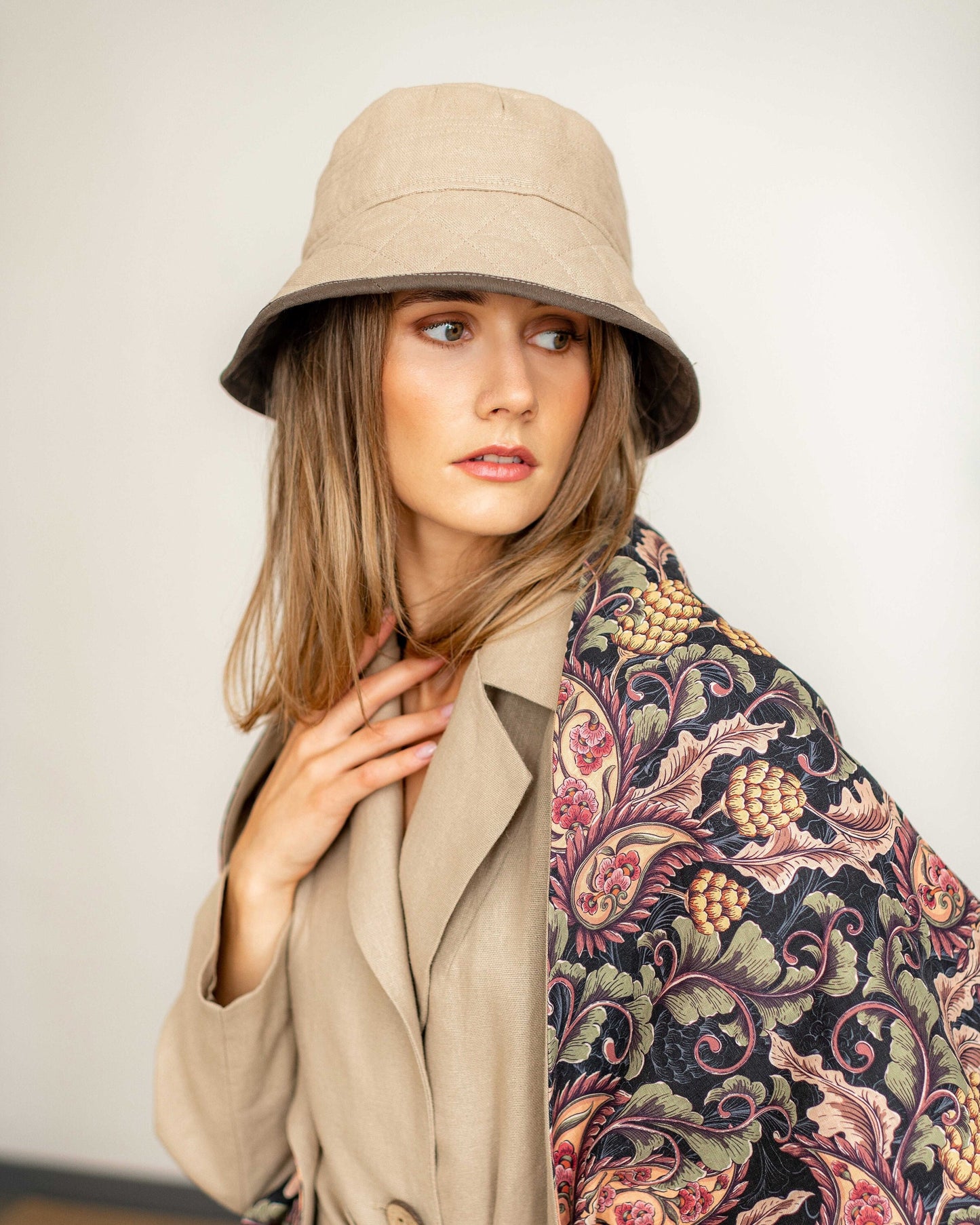 Fall Winter Linen Hat