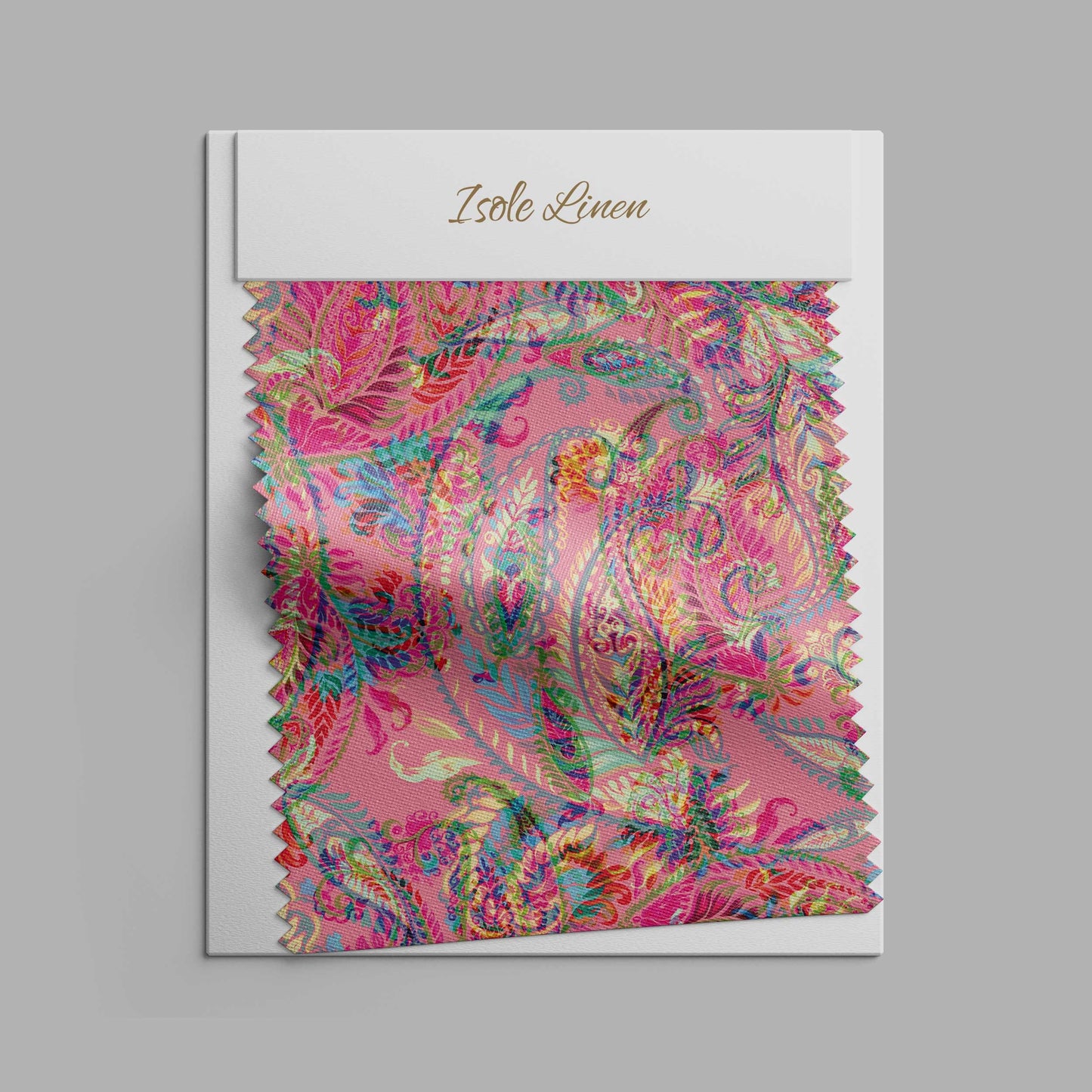 Luxury Linen Duvet Cover Set with Vintage Paisley Print