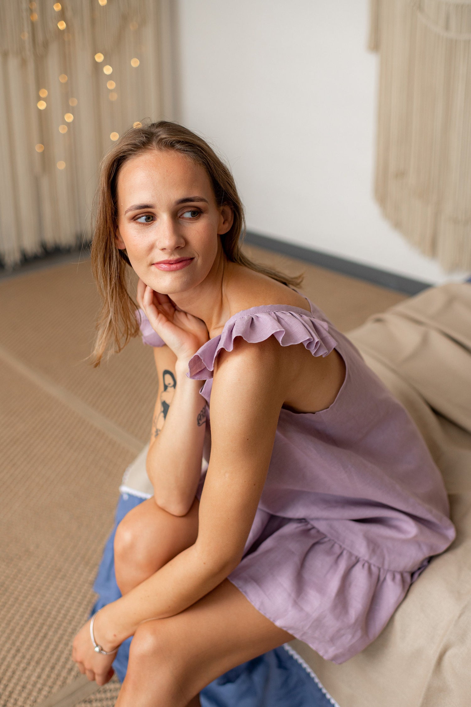 Soft Linen Night Dress Isole Linen Soft Linen Night Dress Isole Linen